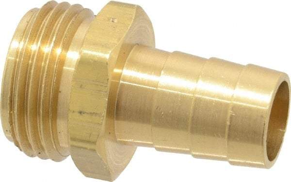 Dixon Valve & Coupling - 3/4 NH Garden Hose Fitting - Brass, Short Shank Male Connector - Apex Tool & Supply