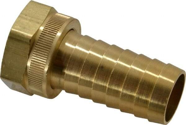 Dixon Valve & Coupling - 1 NH Garden Hose Fitting - Brass, Long Shank Female Swivel Connector - Apex Tool & Supply