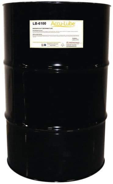 Accu-Lube - Accu-Lube LB-6100, 55 Gal Drum Cutting & Sawing Fluid - Natural Ingredients, For Cutting, Drilling, Grinding, Milling, Punching, Stamping, Tapping - Apex Tool & Supply