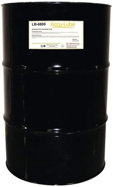 Accu-Lube - Accu-Lube LB-6800, 55 Gal Drum Cutting & Sawing Fluid - Natural Ingredients, For Cutting, Grinding - Apex Tool & Supply