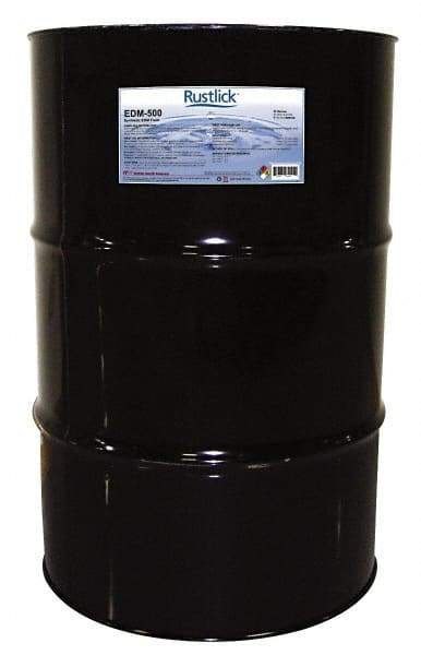 Value Collection - Rustlick EDM-500, 55 Gal Drum EDM/Dielectric Fluid - Synthetic, For Electric Discharge Machining - Apex Tool & Supply