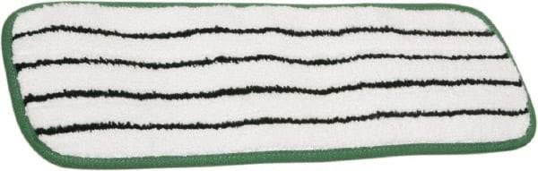 Ability One - 8" Long x 8" Wide Microfiber Dust Mop Pad - Hook & Loop, White, Looped Head - Apex Tool & Supply