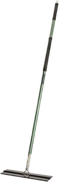 Ability One - 55" Long x 6" Wide Microfiber Dust Flat Mop - Hook & Loop, Green, Looped Head, Launderable - Apex Tool & Supply