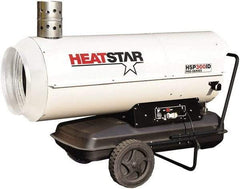 Heatstar - 285,000 BTU Rating, Kerosene/Diesel Indirect Fired Forced Air Heater - 7,125 Sq Ft Max Heating Area, 27.7 Gal Capacity, Fuel with Diesel, Kerosene, JP-8 & Jet8 - Apex Tool & Supply
