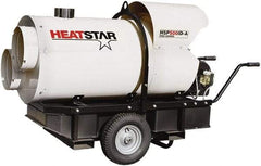 Heatstar - 400,000 BTU Rating, Kerosene/Diesel Indirect Fired Forced Air Heater - 10,000 Sq Ft Max Heating Area, 46 Gal Capacity, Fuel with Diesel, Kerosene, JP-8 & Jet8 - Apex Tool & Supply