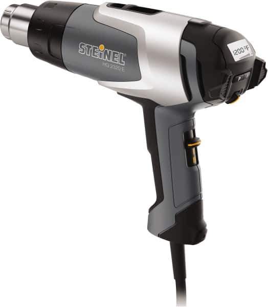 Steinel - 120 to 1,200°F Heat Setting, 4 to 13 CFM Air Flow, Heat Gun - 120 Volts, 13.5 Amps, 1,600 Watts, 6' Cord Length - Apex Tool & Supply