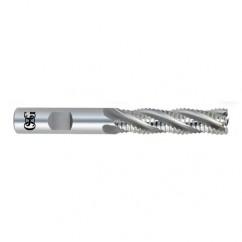 1-1/2" Dia. - 6-1/2" OAL - Bright HSS Co- Roughing SE EM - 6 FL - Apex Tool & Supply