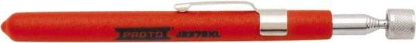 Proto - 5-1/2" Long Magnetic Retrieving Tool - 1.5 Lb Max Pull, 25-1/2" Collapsed Length, Steel Coil/Plastic - Apex Tool & Supply