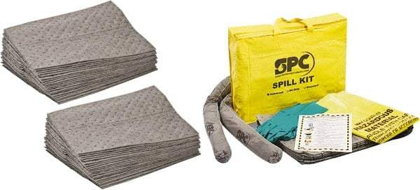 Brady SPC Sorbents - 44 Gal Capacity per Package, Universal Pad - 19" Long x 15" Wide, Polypropylene - Apex Tool & Supply