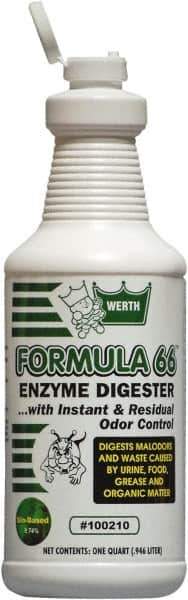Werth Sanitary Supply - 1 Qt Bottle Odor Neutralizer - Liquid, Fresh Scent, Concentrated, Environmentally Safe - Apex Tool & Supply