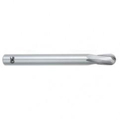 7/16" Dia. - 5" OAL - Bright CBD - Ball End SE EM - 2 FL - Apex Tool & Supply