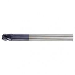 1/2x1/2x5/8x5 Ball Nose 4FL Carbide End Mill-Round Shank-TiAlN - Apex Tool & Supply