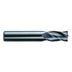 1/2 Dia. x 3 Overall Length 4-Flute Square End Solid Carbide SE End Mill-Round Shank-Center Cut-Uncoated - Apex Tool & Supply