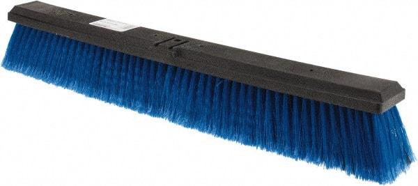Harper Brush - 24" Medium Duty Polypropylene Push Broom - 2-7/8" Bristle Length, Plastic Block, Bolt-On Handle Connection, Handle Sold Separately - Apex Tool & Supply