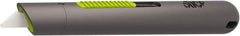 Slice - Retractable Utility Knife - 5.3" Blade, Black Rubber Handle, 1 Blade Included - Apex Tool & Supply