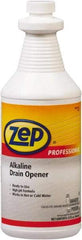 ZEP Commercial - 1 Qt Liquid Drain Cleaner - Unscented, Bottle - Apex Tool & Supply