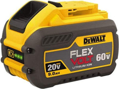 DeWALT - 60 Volt Lithium-Ion Power Tool Battery - 9 Ahr Capacity, 2 hr Charge Time, Series 20/60 FLEXVOLT - Apex Tool & Supply
