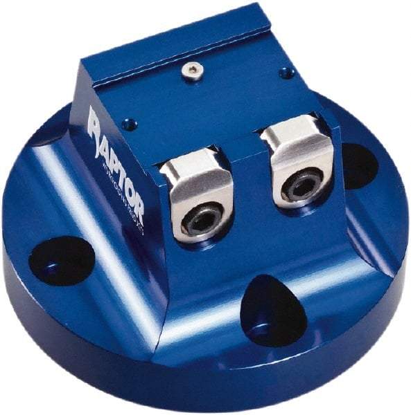 Raptor Workholding - 3" High x 5" Wide Dovetail Vise - 1-1/2" Jaw Opening Capacity, 1/8" High x 2.35" Wide Jaw, For 4 & 5 Axis Workholding Systems - Apex Tool & Supply