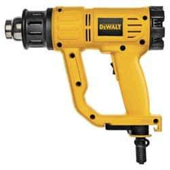 DeWALT - 120 to 1,100°F Heat Setting, 16 CFM Air Flow, Heat Gun - 120 Volts, 13 Amps, 1,550 Watts, 10' Cord Length - Apex Tool & Supply