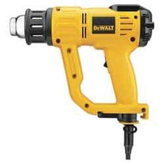 DeWALT - 115 to 1,100°F Heat Setting, 17.7 CFM Air Flow, Heat Gun - 120 Volts, 13 Amps, 1,550 Watts, 10' Cord Length - Apex Tool & Supply