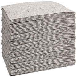 Brady SPC Sorbents - 24 Gal Capacity per Package, Universal Pad - 19" Long x 15" Wide, Gray, Cellulose - Apex Tool & Supply