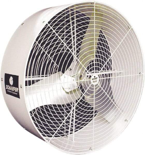 Schaefer Ventilation Equipment - 36" Blade, 1/2 hp, 11,400 CFM, Industrial Circulation Fan - Ceiling Mount, 1 Speed - Apex Tool & Supply