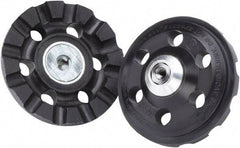 3M - 4" Diam Disc Backing Pad - 3/8" Shank Diam, Hard Density, 15,000 RPM, Roloc TR Compatible - Apex Tool & Supply
