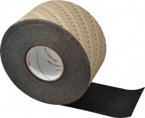 3M - Black Solid Color Anti-Slip Vinyl Tape - 4" Wide x 60' Long - Apex Tool & Supply