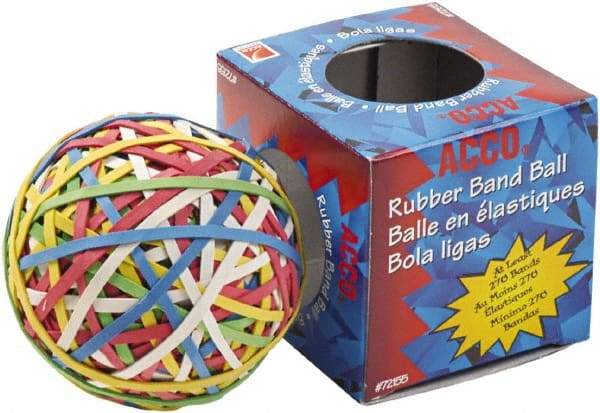 ACCO - 1" Circumference, 1/8" Wide, Light-Duty Band Rubber Band Strapping - 250 Pieces - Apex Tool & Supply