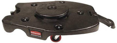 Rubbermaid - Round Polyethylene Twist-On Trash Can Dolly - Compatible with 20, 28, 32, 40, 44 & 55 Gal Containers, 14-3/8" High x 21" Wide x 29" Long, Compatible with Brute 2620, 2632, 2643, 2655 - Apex Tool & Supply