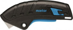 Martor USA - Retractable Utility Knife - Black & Blue Handle - Apex Tool & Supply