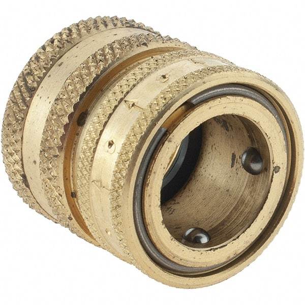 Parker - 3/4 Garden Hose Coupler - Brass & Stainless Steel, Female Connector - Apex Tool & Supply