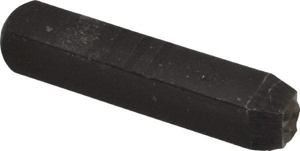 Made in USA - 3/8" Character Size, 5 Character, Heavy Duty Individual Steel Stamp - Steel, Individual - Apex Tool & Supply