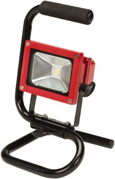 Ability One - LED Bulb, Jobsite Flashlight - Black, Red Aluminum Body, Integrated Batteries - Apex Tool & Supply