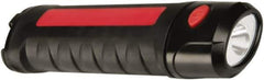 Ability One - LED Bulb, Jobsite Flashlight - Black, Red Plastic Body, Integrated Batteries - Apex Tool & Supply