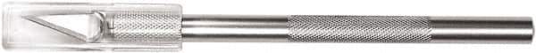 Westcott - Steel Hobby Knife with 5 Blades - #11 Classic Fine Point Blade, 0.196" Blade Length, 1" Blade Length, Plastic Handle - Apex Tool & Supply