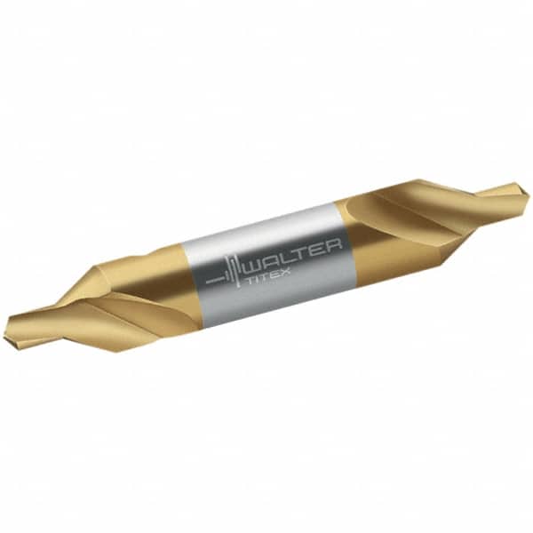 Walter-Titex - Metric Plain Cut 60° Incl Angle High Speed Steel Combo Drill & Countersink - Apex Tool & Supply