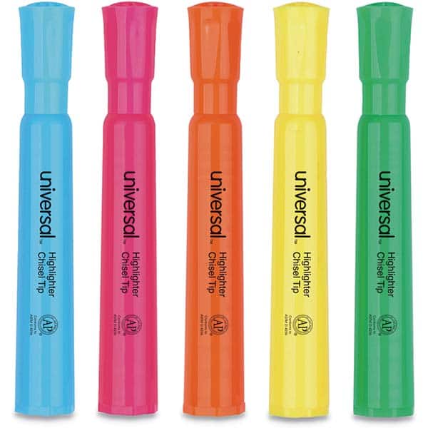 UNIVERSAL - Markers & Paintsticks Type: Highlighters Color: Assorted - Apex Tool & Supply