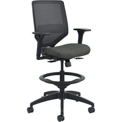 Hon - 53" High Mid Back Chair - 29-3/4" Wide x 28-3/4" Deep, Fabric Mesh Seat, Ink - Apex Tool & Supply