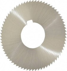 Value Collection - 2-3/4" Diam x 0.032" Blade Thickness x 1" Arbor Hole Diam, 72 Tooth Slitting and Slotting Saw - Arbor Connection, Right Hand, Uncoated, High Speed Steel, Concave Ground, Contains Keyway - Apex Tool & Supply