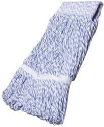 Ability One - Blue Head Band, Medium Synthetic Mop Head, - 1 Ply, Quick Change Connection, Use with Swiffer Sweepers 09060, 92815 & Swiffer Max Sweeper 37108 - Apex Tool & Supply