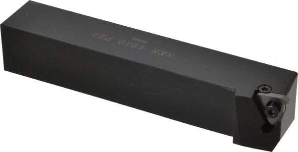 Hertel - External Thread, Right Hand Cut, 1-1/4" Shank Width x 1-1/4" Shank Height Indexable Threading Toolholder - 7" OAL, 22ER Insert Compatibility, HSE Toolholder, Series HSER - Apex Tool & Supply