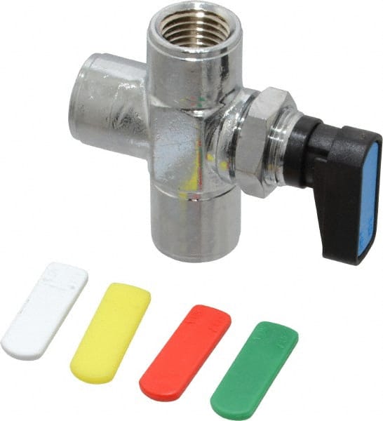 Aignep USA - 1/4" Pipe, Full Port, Brass Standard Ball Valve - Apex Tool & Supply