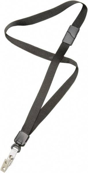 Ability One - Lanyards Material: Nylon Color: Black - Apex Tool & Supply