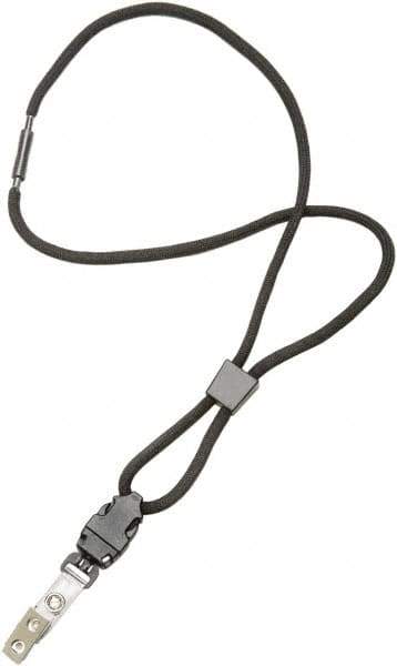 Ability One - Lanyards Material: Polyester Color: Black - Apex Tool & Supply