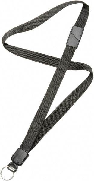 Ability One - Lanyards Material: Nylon Color: Black - Apex Tool & Supply