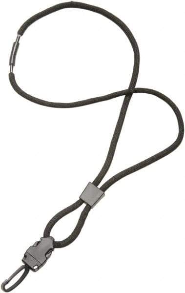 Ability One - Lanyards Material: Polyester Color: Black - Apex Tool & Supply