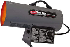 GHP GROUP - 10 to 60,000 BTU Rating, Propane Forced Air Heater - 1,350 Sq Ft Max Heating Area, (1) 1 Lb or 20 Lb Tank Capacity, Fuel with LP Gas - Apex Tool & Supply