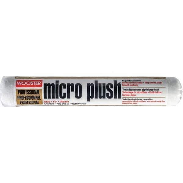 Wooster Brush - 5/16" Nap, 14" Wide Paint Roller Cover - Smooth Texture, Fabric - Apex Tool & Supply