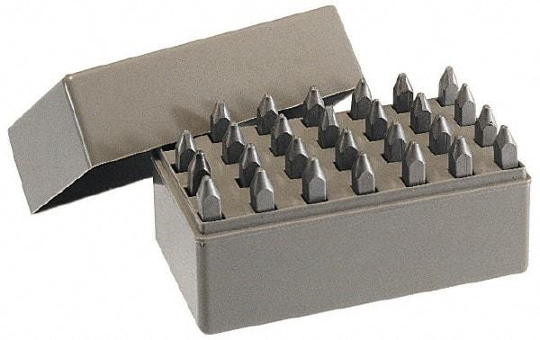 C.H. Hanson - 27 Piece, 3/16" Character Steel Stamp Set - Letters, Heavy Duty - Apex Tool & Supply